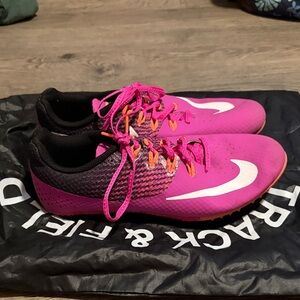 Nike Fuchsia and Black Track Shoes